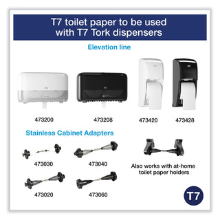 Coreless High Capacity Bath Tissue, 2-Ply, White, 750 Sheets/Roll, White, 36/Carton