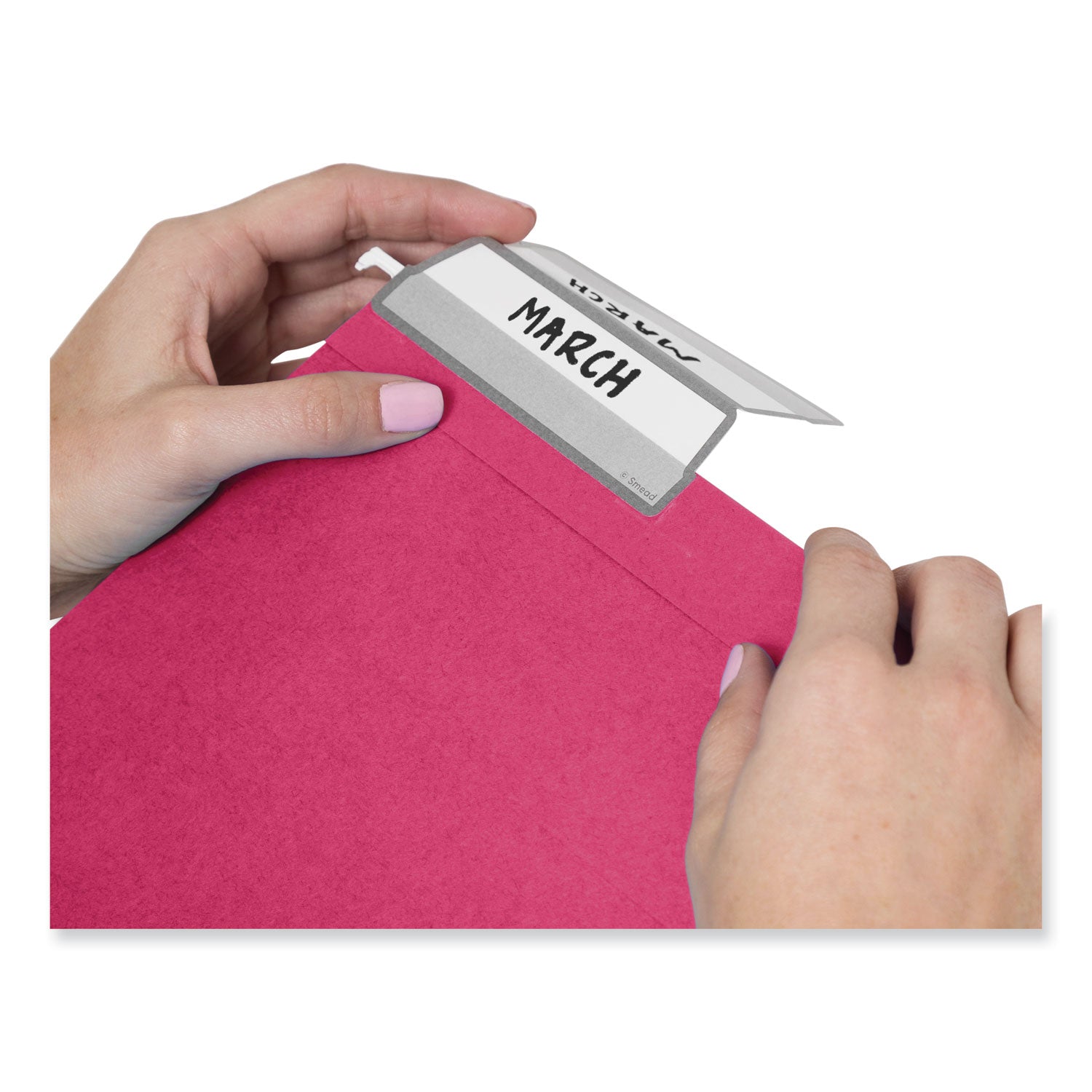 Colored Hanging File Folders with ProTab Kit, Letter Size, 1/3-Cut, Red