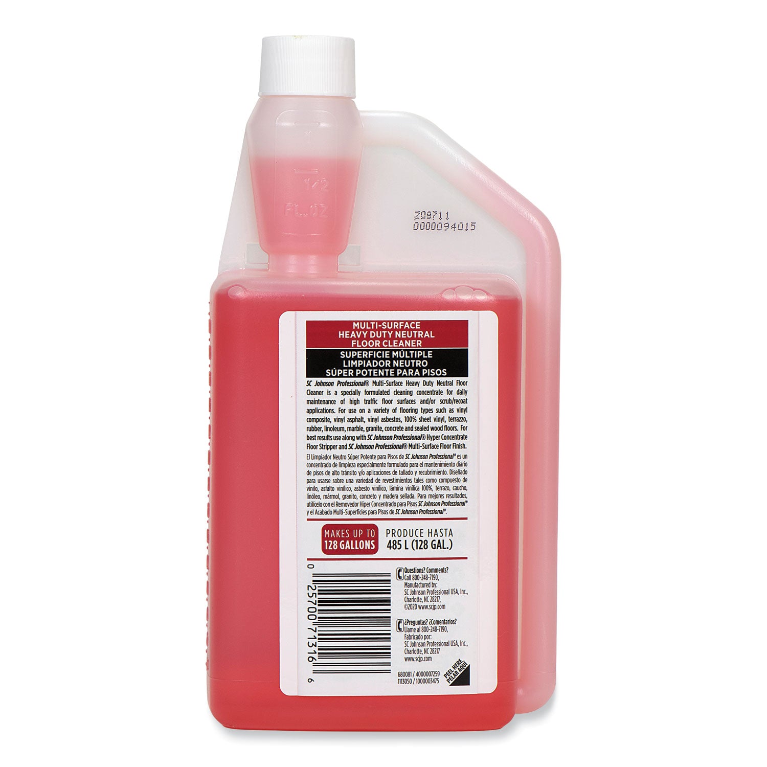 Heavy Duty Neutral Floor Cleaner, Fresh Scent, 32 oz Squeeze and Pour Bottle, 6/Carton
