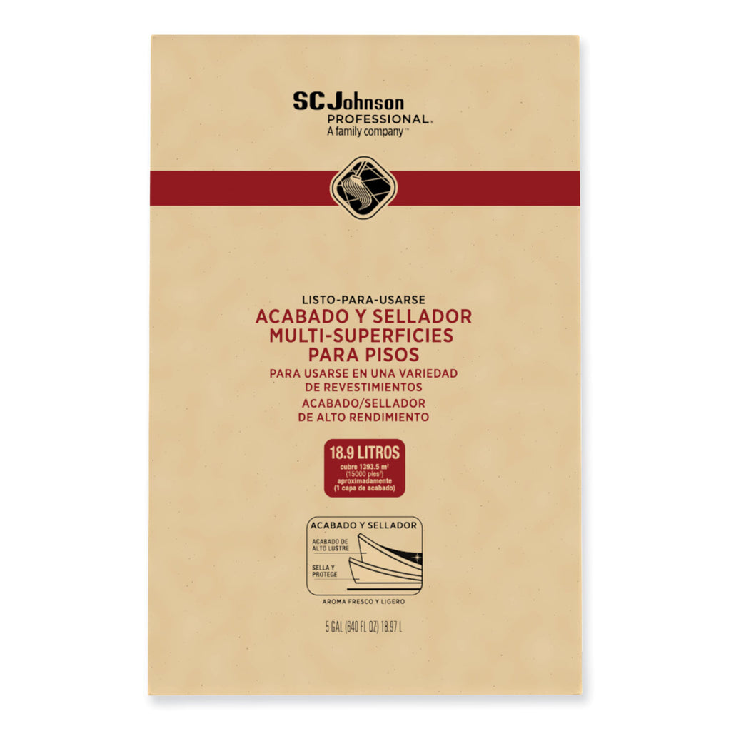 Ready-To-Use Multi-Surface Floor Finish Plus Sealer, Light Fresh Scent, 5 gal Bag-in-Box