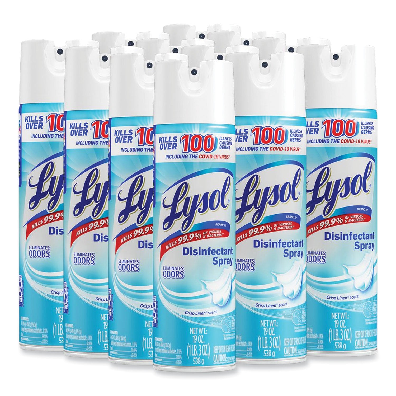 disinfectant-spray-crisp-linen-19-oz-aerosol-spray-12-carton_rac79329ct - 1