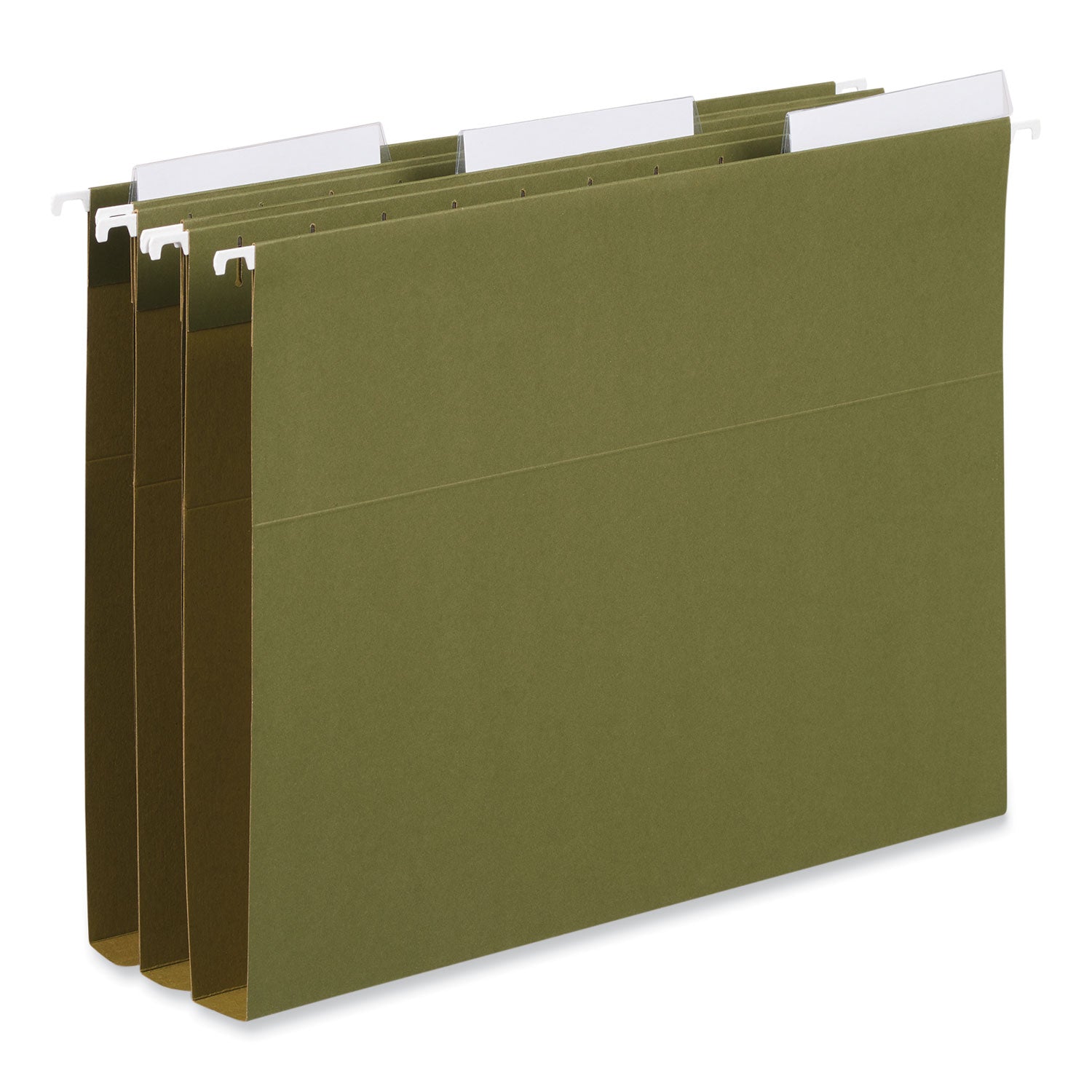 hanging-file-folder-plastic-index-tabs-1-3-cut-clear-37-wide-50-pack_unv43314 - 3