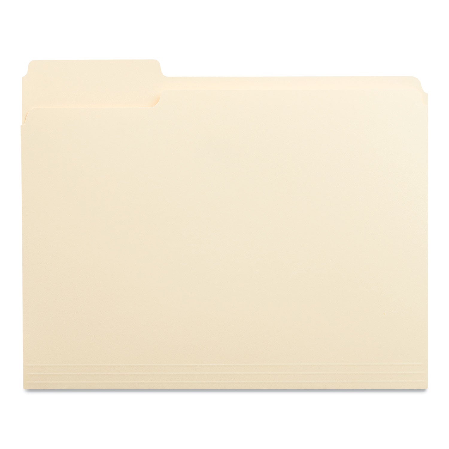 Top Tab File Folders, 1/3-Cut Tabs: Left Position, Letter Size, 0.75" Expansion, Manila, 100/Box - 