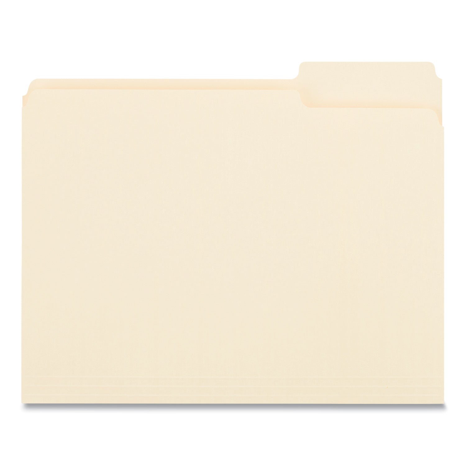 Top Tab File Folders, 1/3-Cut Tabs: Right Position, Letter Size, 0.75" Expansion, Manila, 100/Box - 