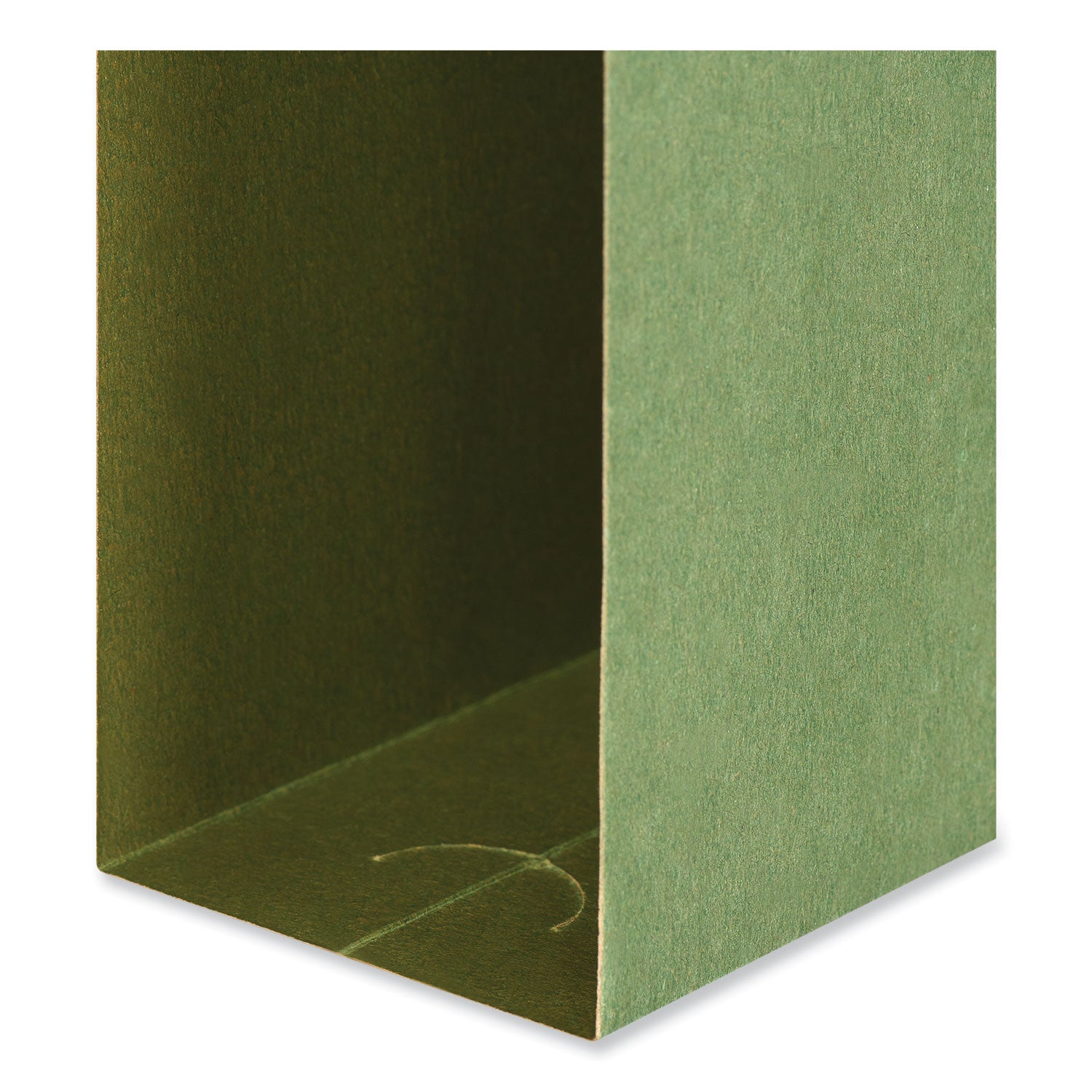 Box Bottom Hanging File Folders, 2" Capacity, Letter Size, 1/5-Cut Tabs, Standard Green, 25/Box - 