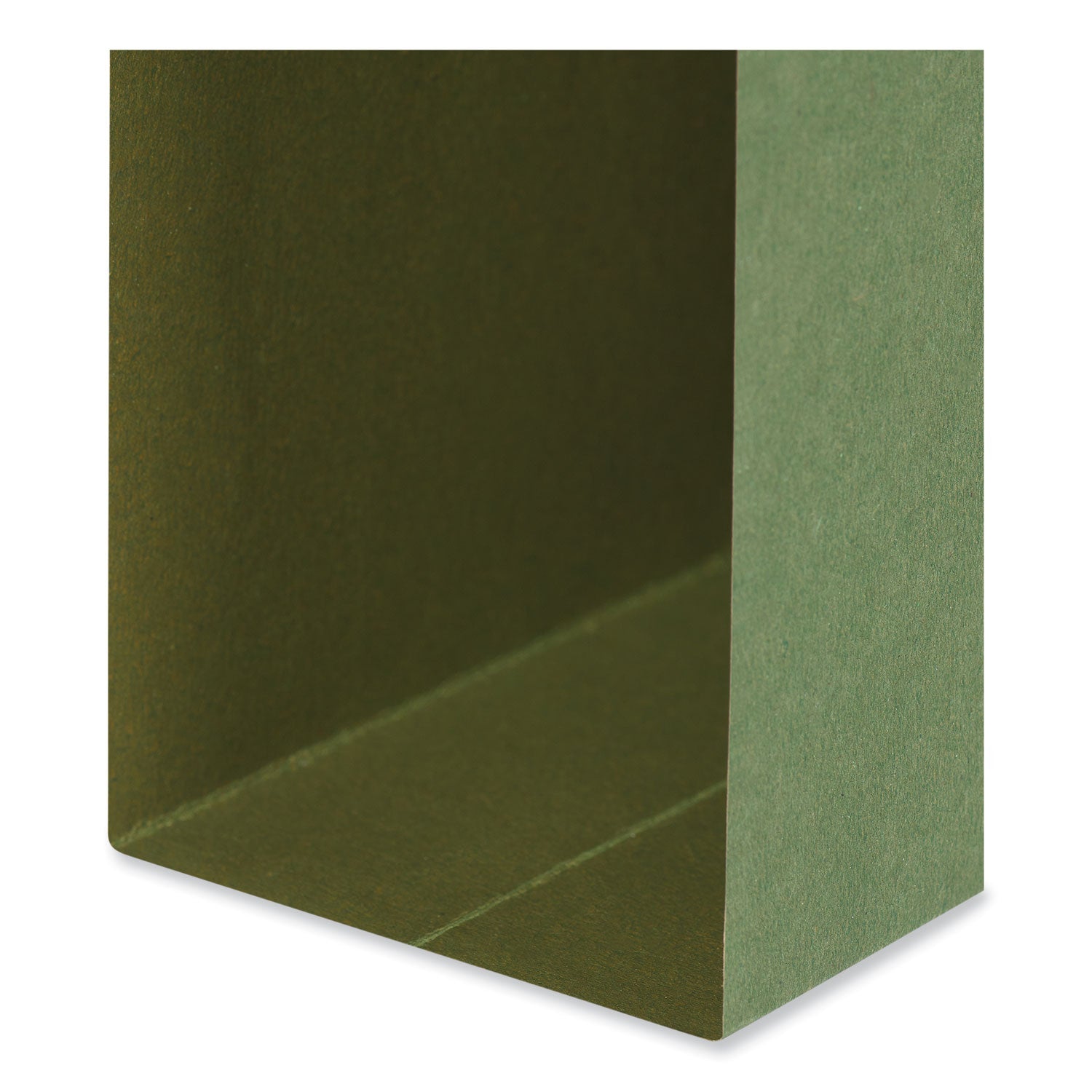 Box Bottom Hanging File Folders, 3" Capacity, Letter Size, 1/5-Cut Tabs, Standard Green, 25/Box - 