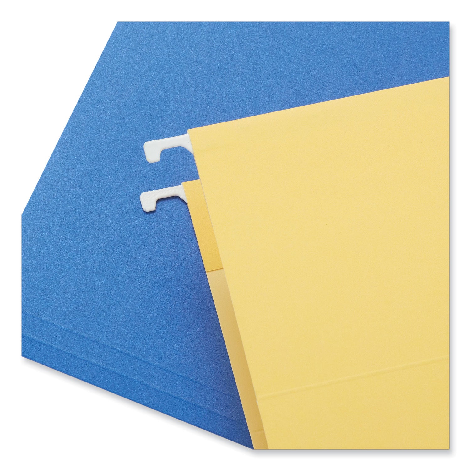 Deluxe Bright Color Hanging File Folders, Legal Size, 1/5-Cut Tabs, Assorted Colors, 25/Box - 