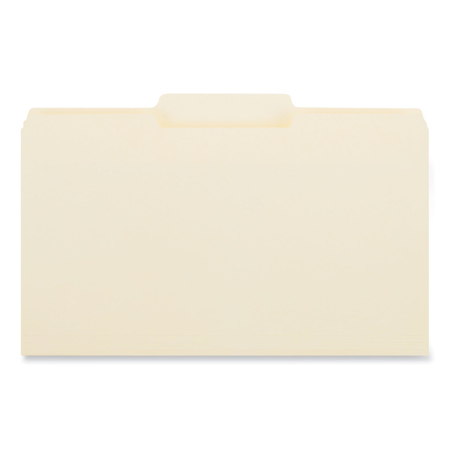 Top Tab File Folders, 1/3-Cut Tabs: Center Position, Legal Size, 0.75" Expansion, Manila, 100/Box - 