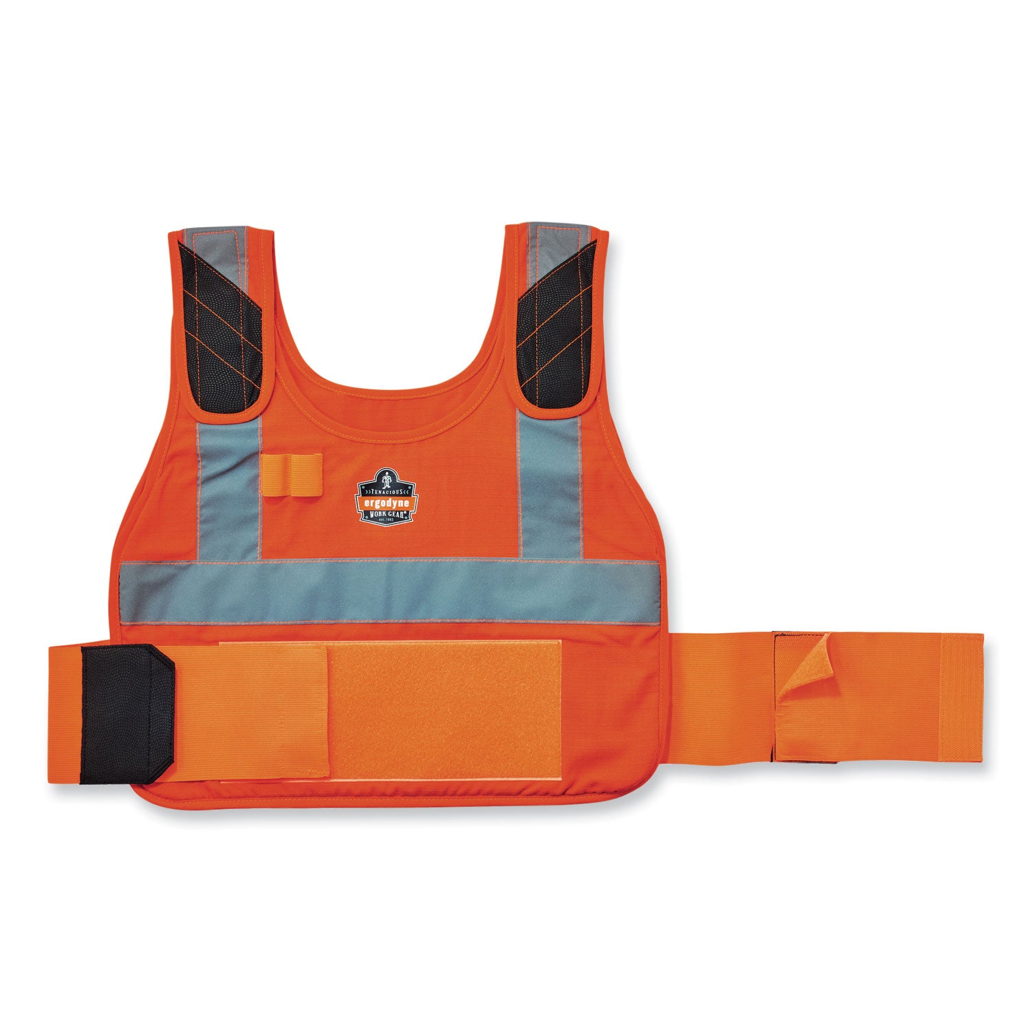 Chill-Its 6225 Premium FR Phase Change Cooling Vest, Modacrylic Cotton, Small/Medium, Orange, Ships in 1-3 Business Days