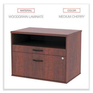 alera-open-office-desk-series-low-file-cabinet-credenza-2-drawer-pencil-file-legal-letter-1-shelfcherry295x1913x2288_alels583020mc - 4