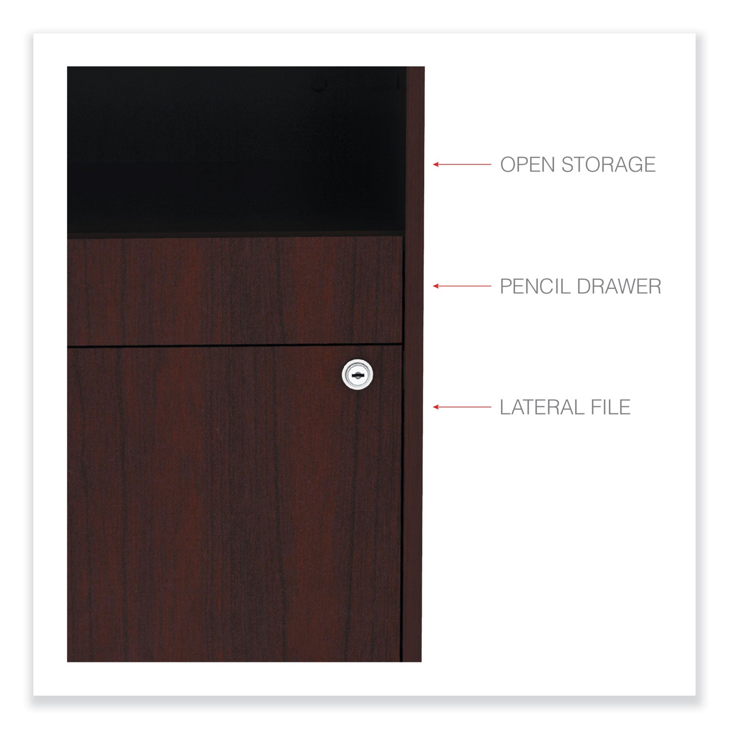 alera-open-office-desk-series-low-file-cabinet-credenza-2-drawer-pencil-filelegal-letter1-shelfmahogany295x1913x2288_alels583020my - 3