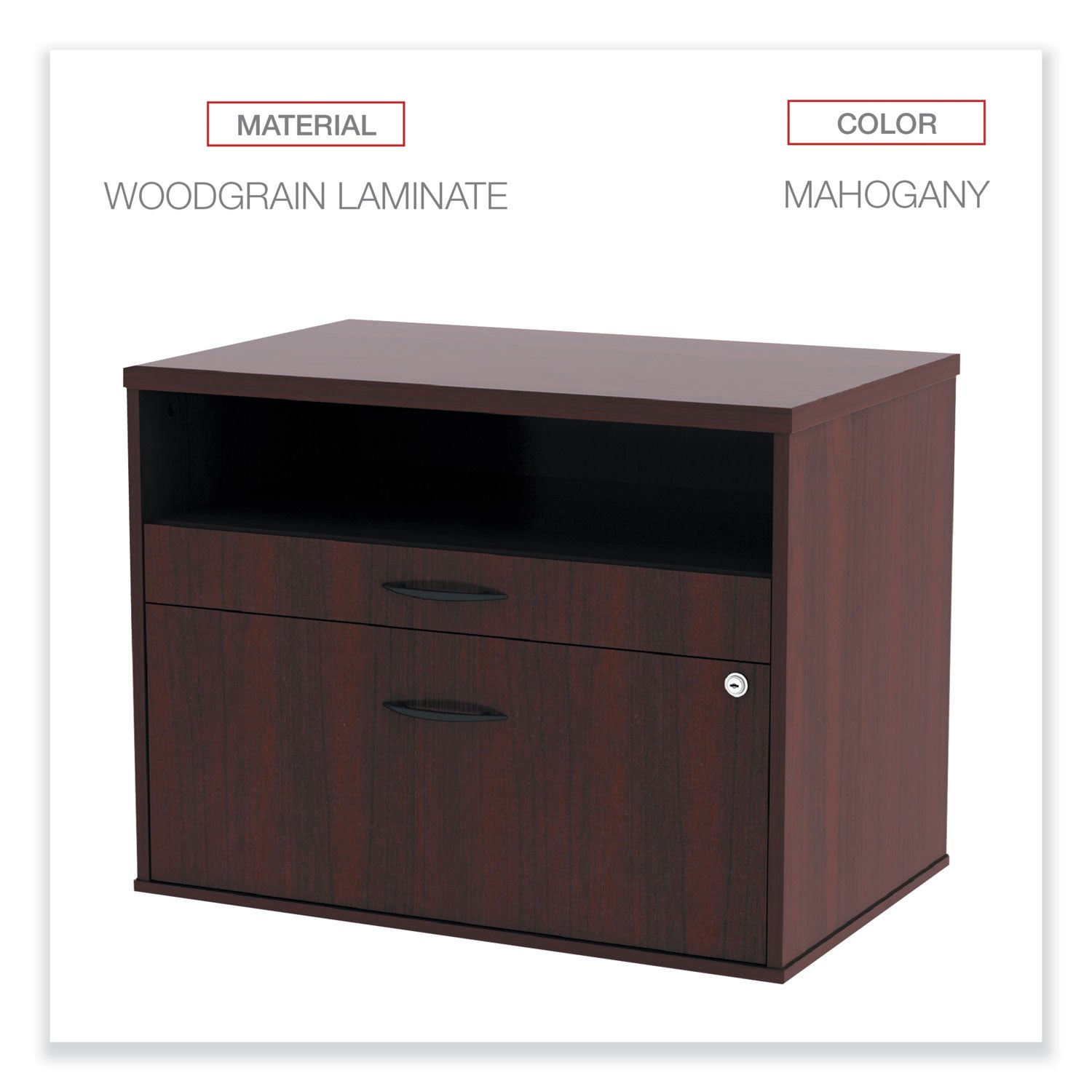 alera-open-office-desk-series-low-file-cabinet-credenza-2-drawer-pencil-filelegal-letter1-shelfmahogany295x1913x2288_alels583020my - 4