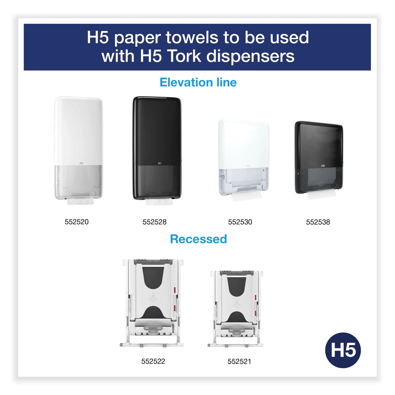 PeakServe Continuous Hand Towel, 1-Ply, 7.91 x 8.85, White, 410 Wipes/Pack, 12 Packs/Carton