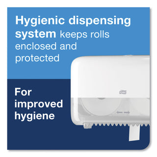 Elevation Coreless High Capacity Bath Tissue Dispenser, 14.17 x 5.08 x 8.23, White
