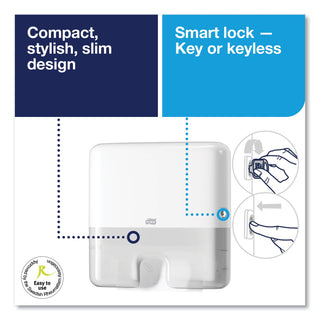 Elevation Xpress Hand Towel Dispenser, 11.9 x 4 x 11.6, White