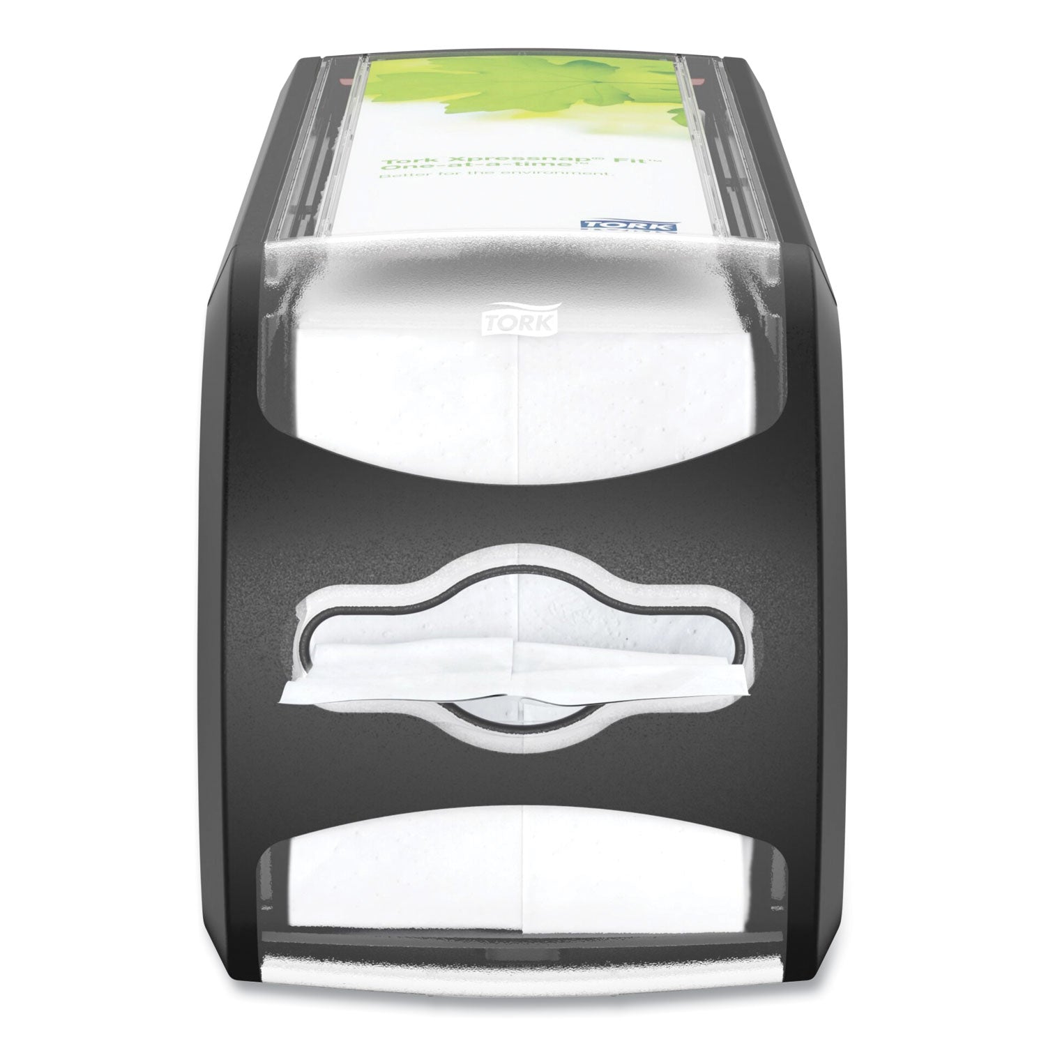 Xpressnap Fit Napkin Dispenser, Countertop, 4.8 x 12.8 x 5.6, Black - 1