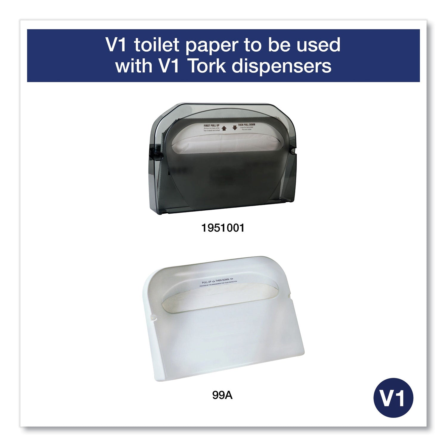 Toilet Seat Cover, Half-Fold, 14.5 x 17, White, 250/Pack, 20 Packs/Carton