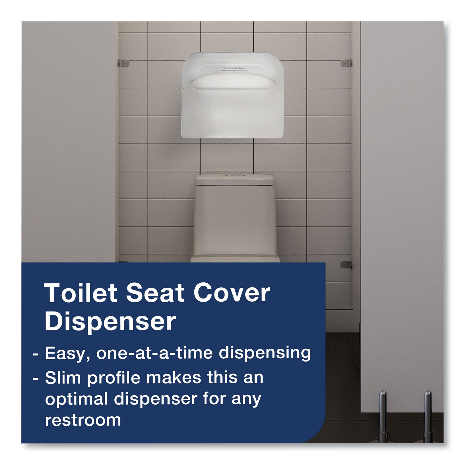 Toilet Seat Cover, Half-Fold, 14.5 x 17, White, 250/Pack, 20 Packs/Carton