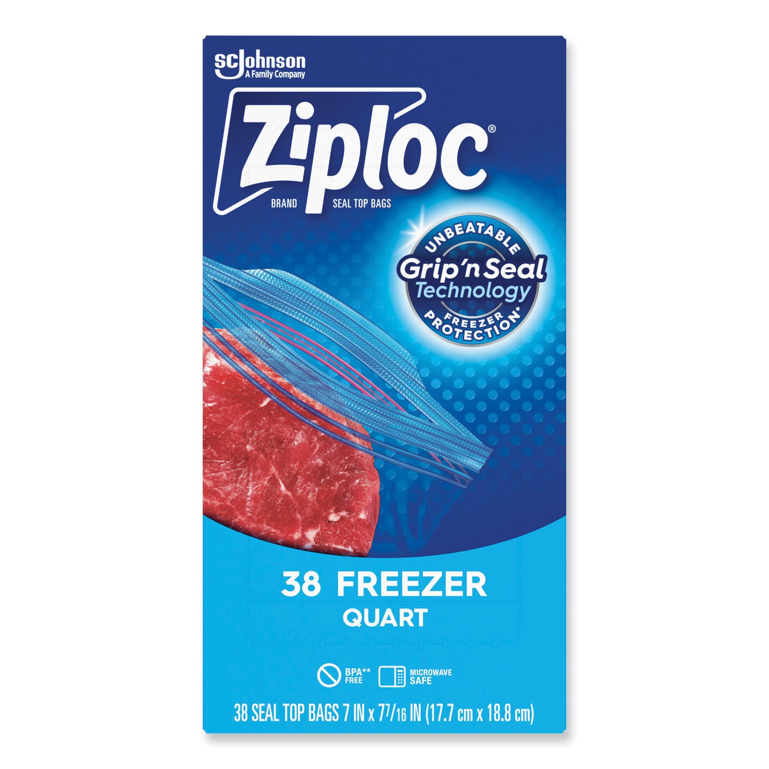 double-zipper-freezer-bags-1-qt-27-mil-697-x-77-clear-38-bags-box-9-boxes-carton_sjn314444 - 2