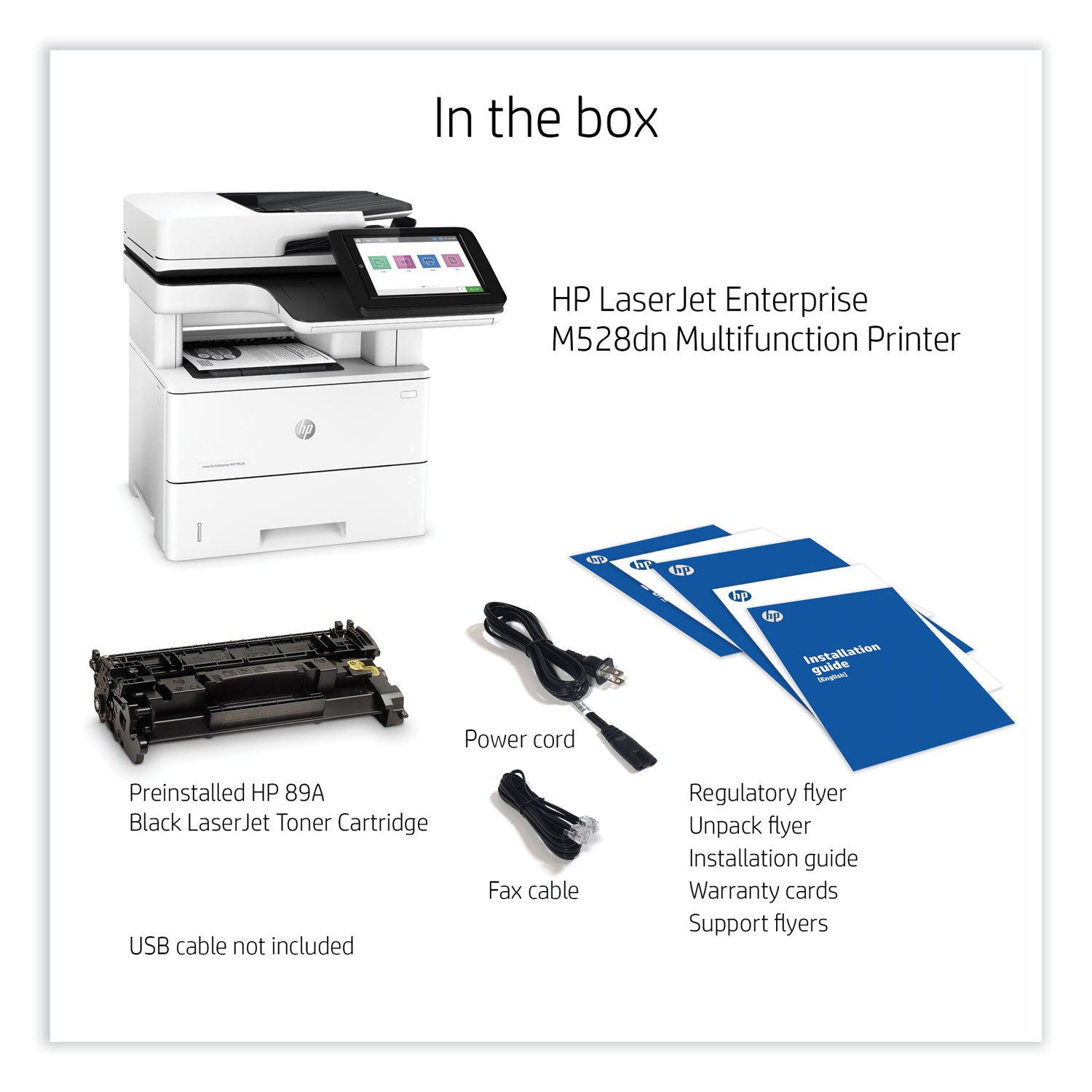 LaserJet Enterprise MFP M528dn Multifunction Laser Printer, Copy/Print/Scan