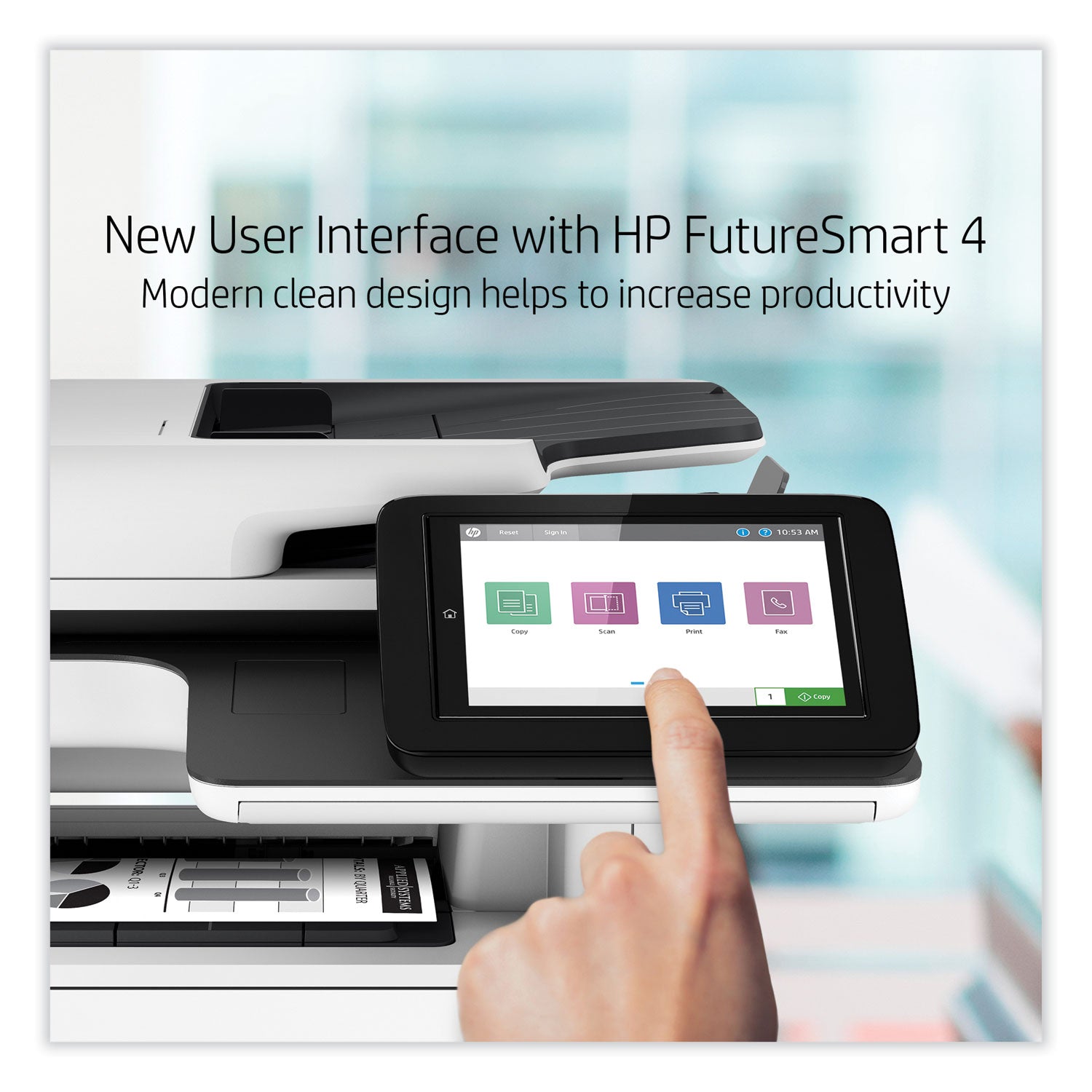LaserJet Enterprise MFP M528dn Multifunction Laser Printer, Copy/Print/Scan