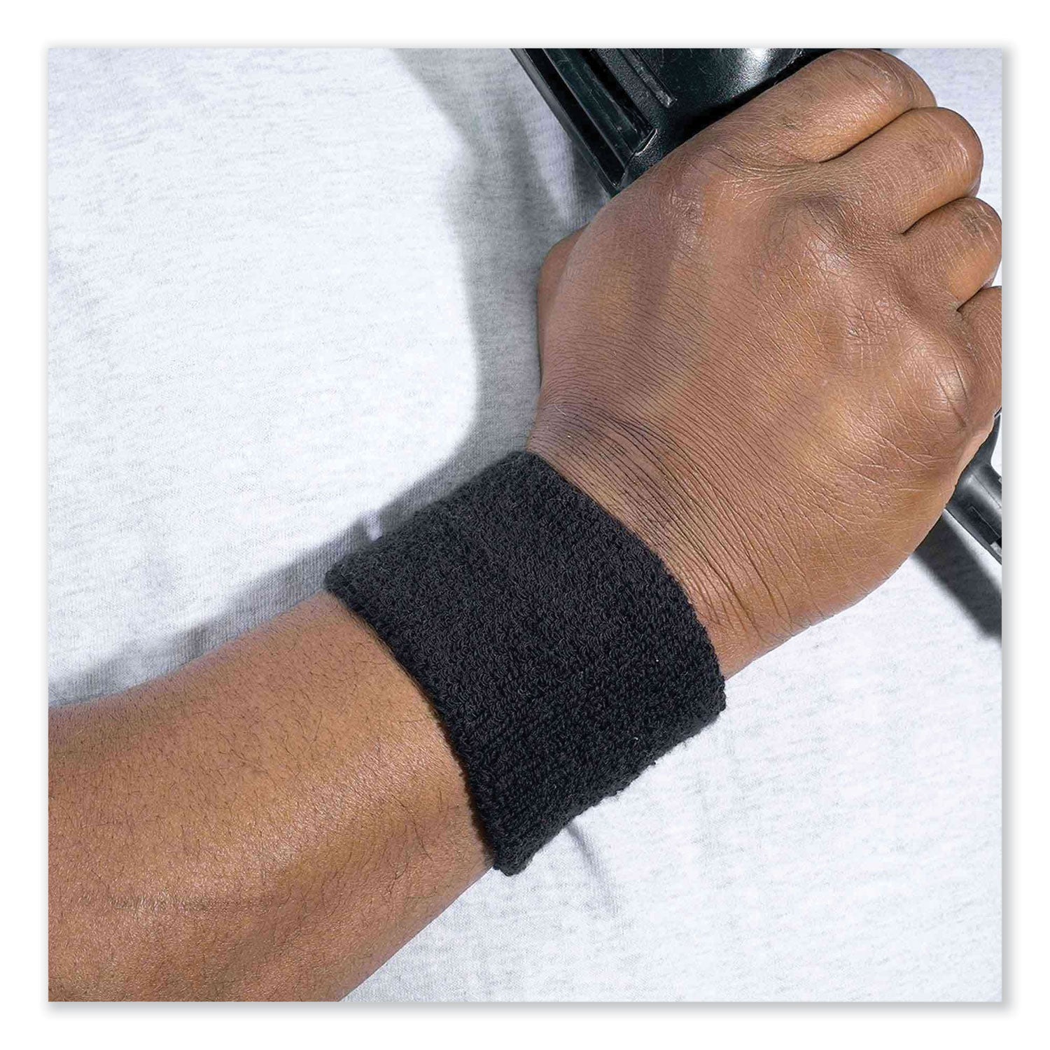 chill-its-6500-wrist-terry-cloth-sweatband-cotton-terry-one-size-fits-most-black-ships-in-1-3-business-days_ego12402 - 2