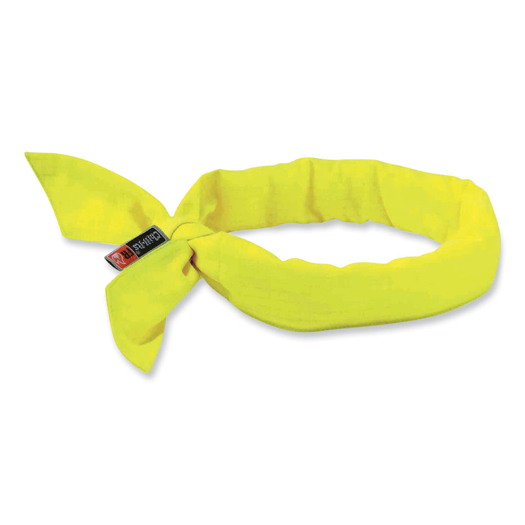 Chill-Its 6700FR Fire Resistant Cooling Tie Bandana Headband, One Size Fits Most, Lime, Ships in 1-3 Business Days