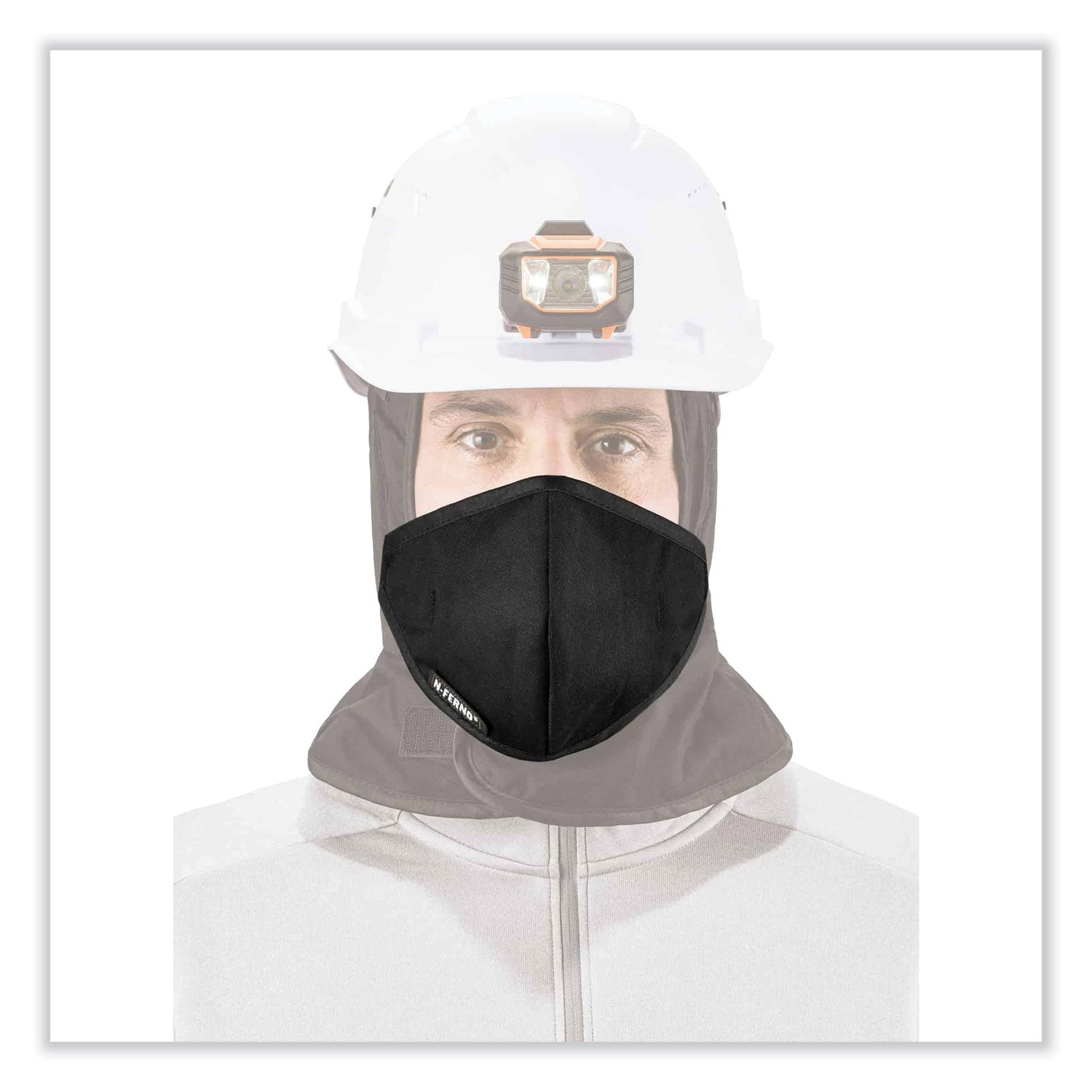 N-Ferno 6870 2-Layer Thermal Mouthpiece, Fleece/Cotton, Black, One Size Fits Most, Ships in 1-3 Business Days
