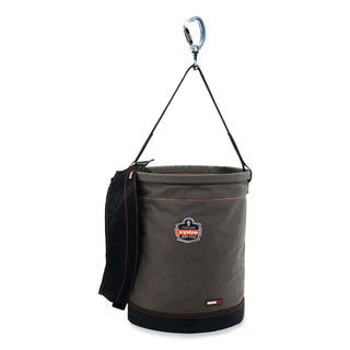 Arsenal 5945T Extra-Large Swiveling Carabiner Canvas Hoist Bucket and Top, 150 lb, Gray, Ships in 1-3 Business Days