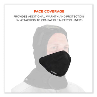N-Ferno 6870 2-Layer Thermal Mouthpiece, Fleece/Cotton, Black, One Size Fits Most, Ships in 1-3 Business Days