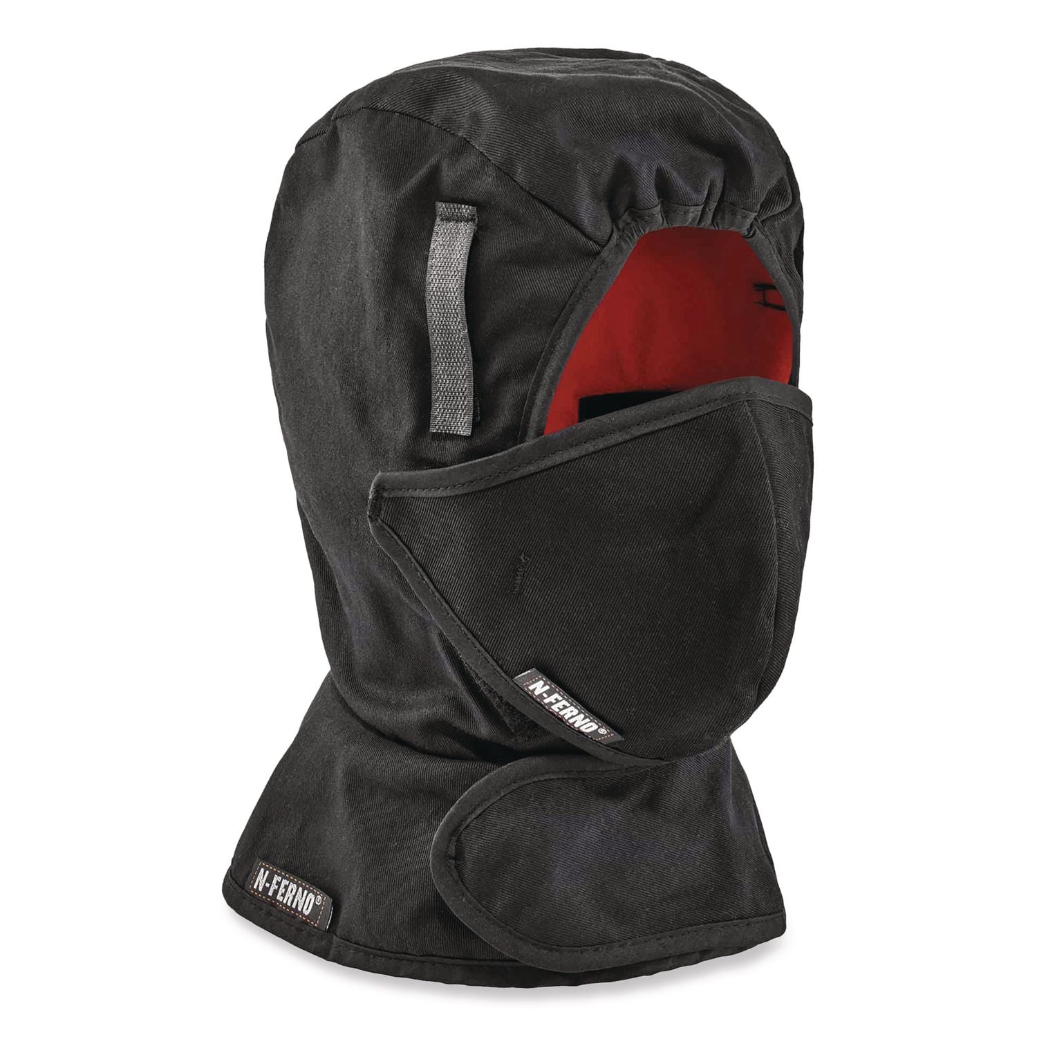 N-Ferno 6871 2-Layer Winter Liner + Mouthpiece Kit, Fleece/Cotton, One Size Fits Most, Black, Ships in 1-3 Business Days