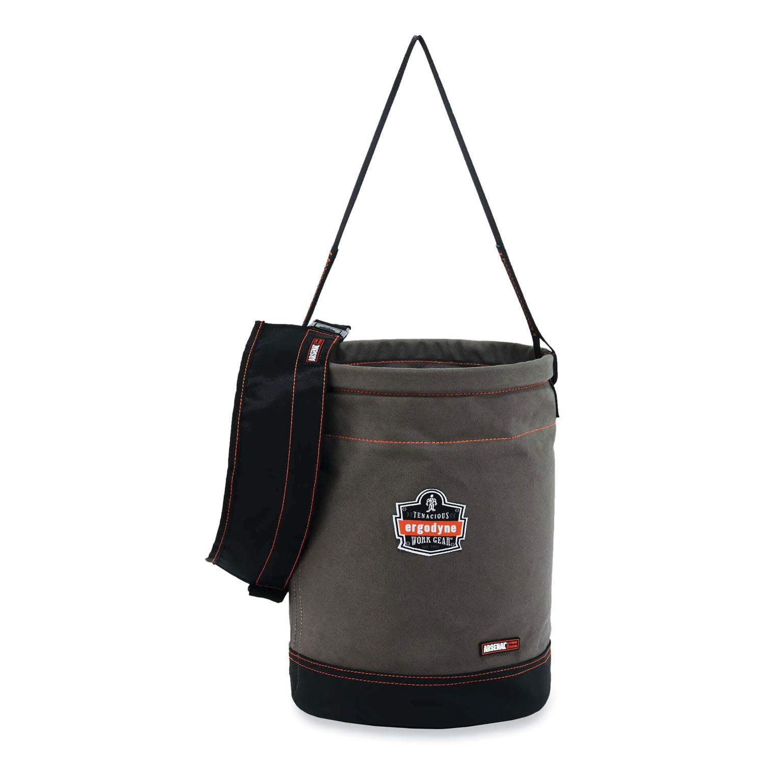 Arsenal 5930T Web Handle Canvas Hoist Bucket and Top, 150 lb, Gray, Ships in 1-3 Business Days