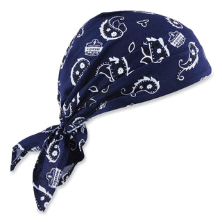 Chill-Its 6710CT Cooling PVA Tie Bandana Triangle Hat, One Size Fits Most, Navy Western, Ships in 1-3 Business Days