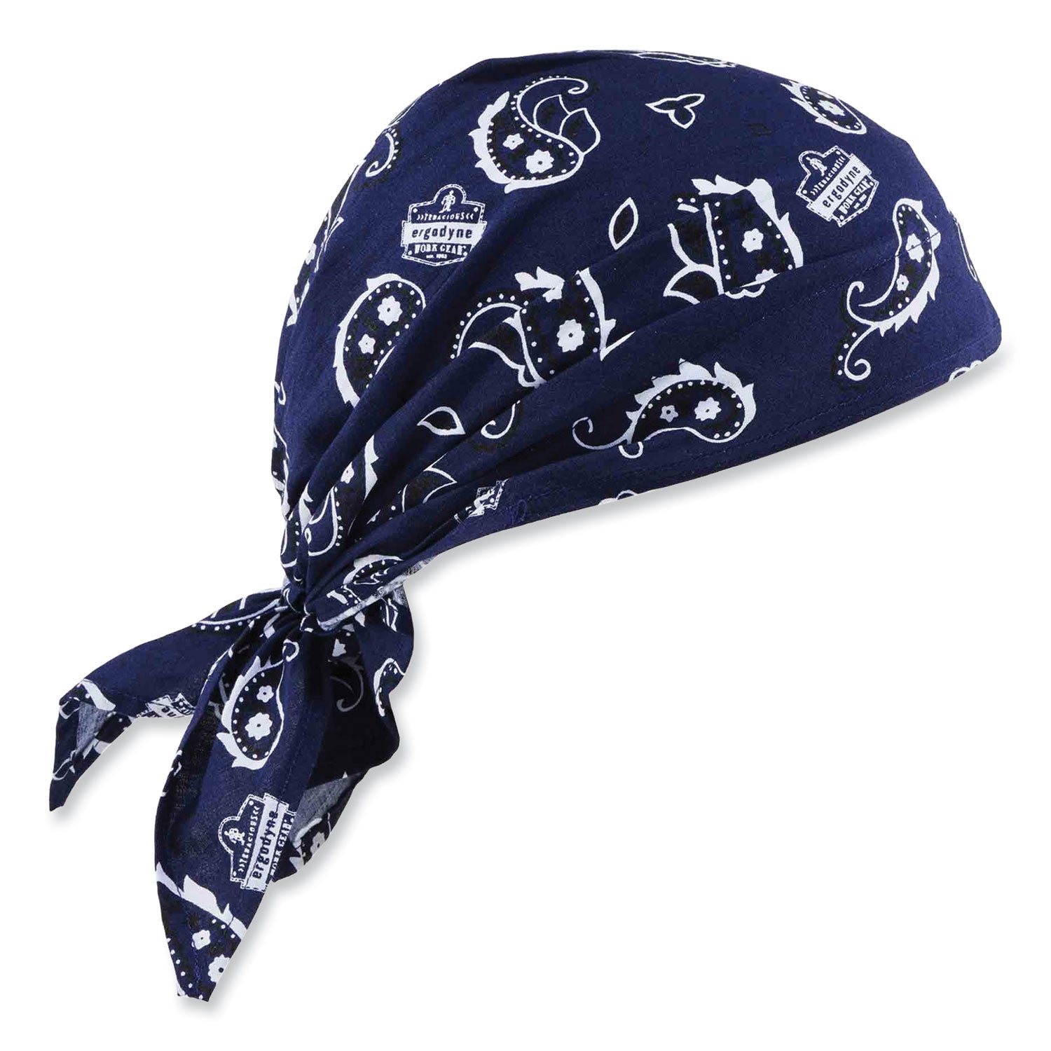 Chill-Its 6710CT Cooling PVA Tie Bandana Triangle Hat, One Size Fits Most, Navy Western, Ships in 1-3 Business Days