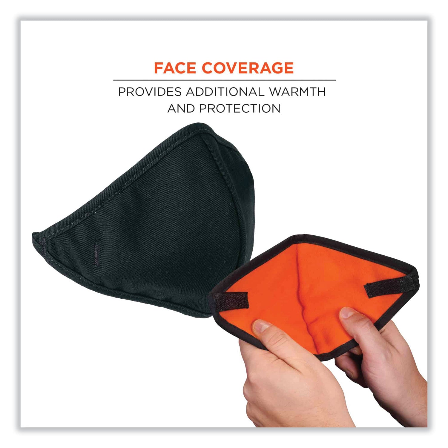 N-Ferno 6871 2-Layer Winter Liner + Mouthpiece Kit, Fleece/Cotton, One Size Fits Most, Black, Ships in 1-3 Business Days