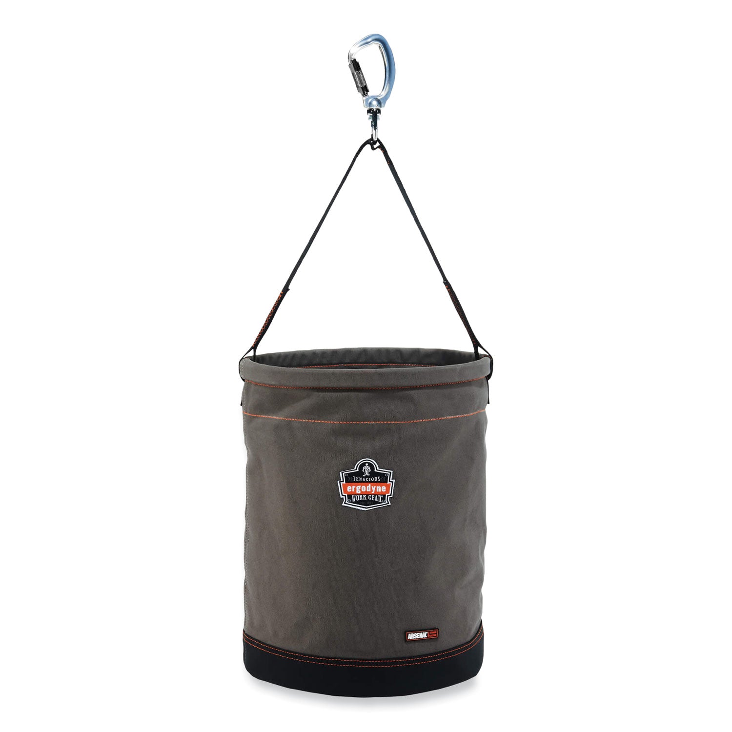arsenal-5945-extra-large-swiveling-carabiner-canvas-hoist-bucket-150-lb-gray-ships-in-1-3-business-days_ego14945 - 1