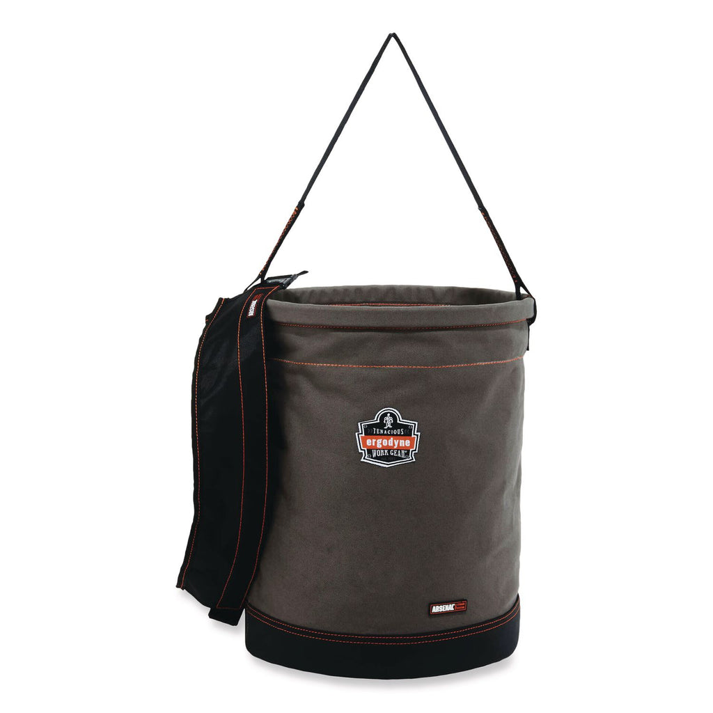 Arsenal 5935T Extra-Large Web Handle Canvas Hoist Bucket and Top, 150 lb, Gray, Ships in 1-3 Business Days