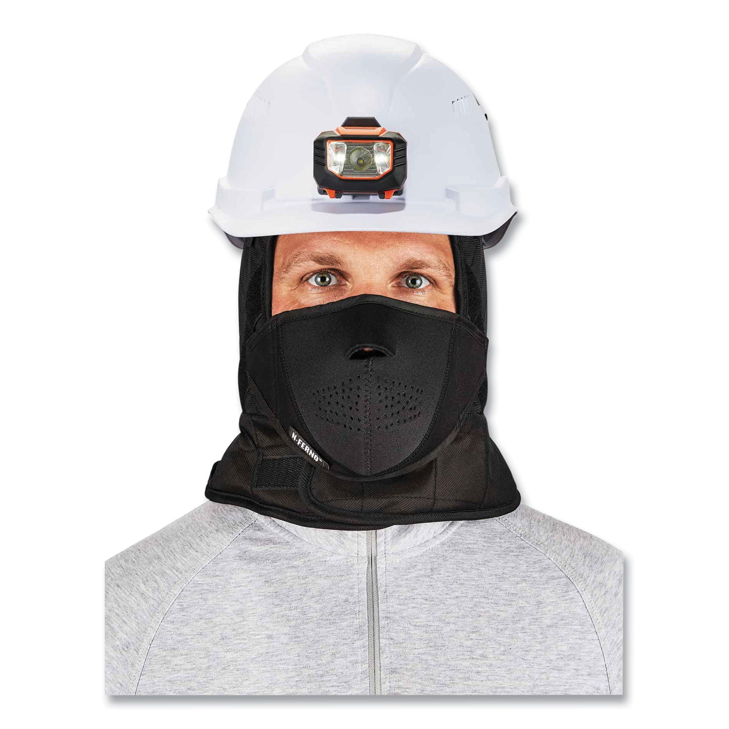 N-Ferno 6878 3-Layer Winter Liner + Mouthpiece Kit, Fleece/Neoprene/Polyester, One Size, Black, Ships in 1-3 Business Days