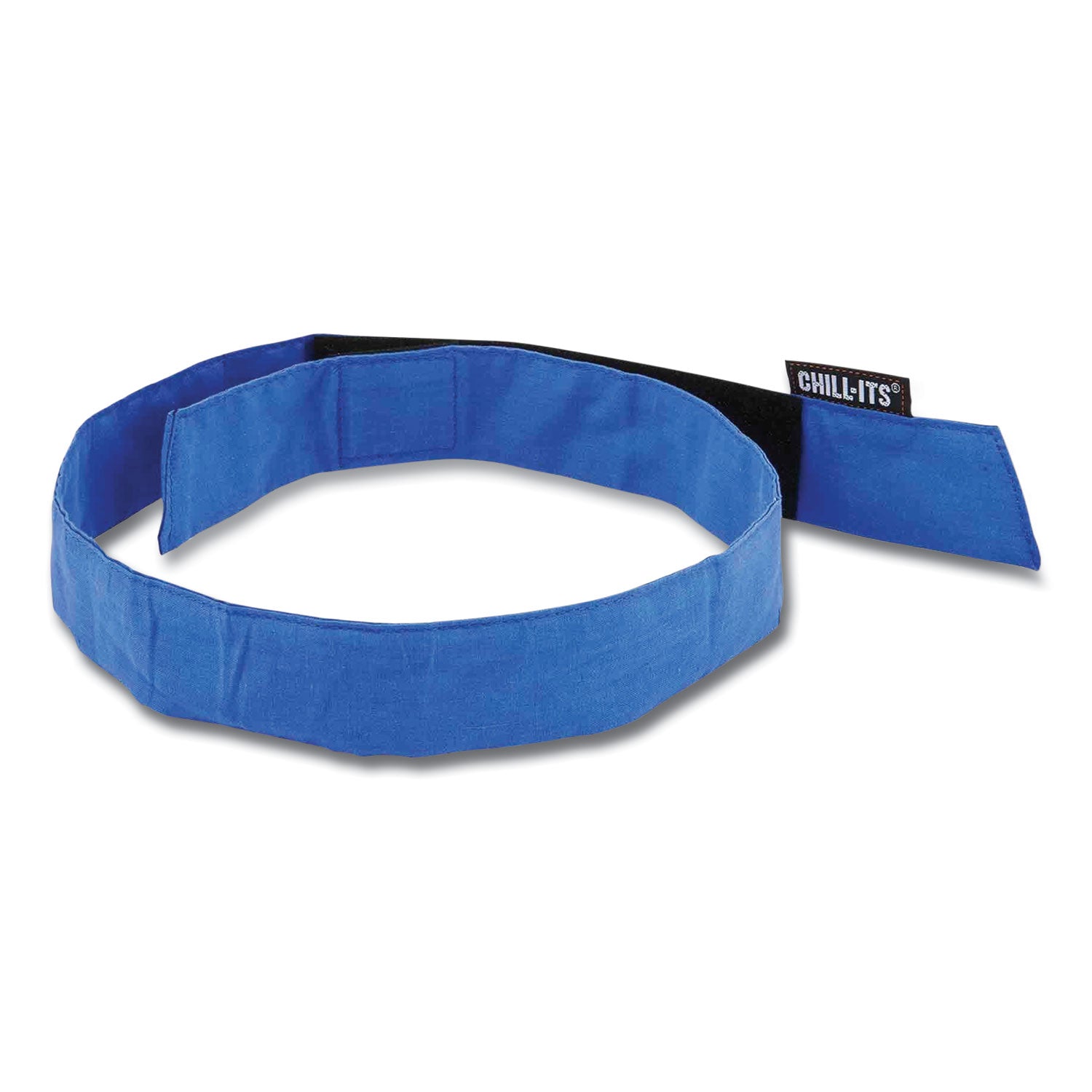 chill-its-6705-cooling-embedded-polymers-hook-and-loop-bandana-headband-one-size-solid-blue-ships-in-1-3-business-days_ego12317 - 1