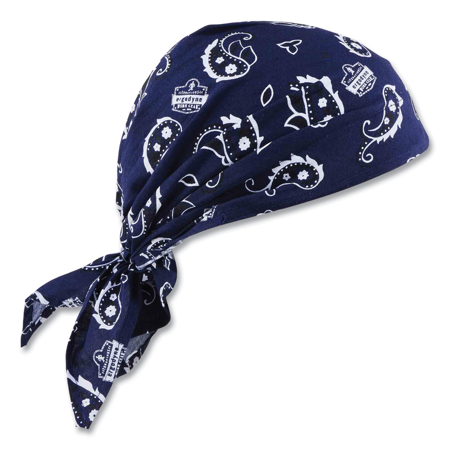 Chill-Its 6710 Cooling Embedded Polymers Tie Bandana Triangle Hat, One Size Fit Most, Navy Westrn, Ships in 1-3 Business Days