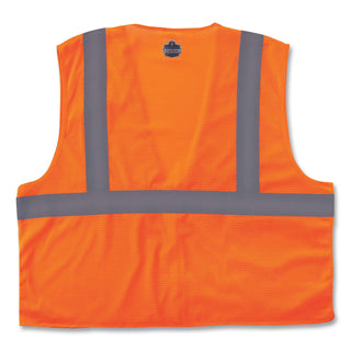 GloWear 8210Z Class 2 Economy Mesh Vest, Polyester, Orange, X-Small, Ships in 1-3 Business Days
