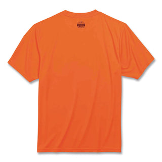 GloWear 8089 Non-Certified Hi-Vis T-Shirt, Polyester, 4X-Large, Orange, Ships in 1-3 Business Days