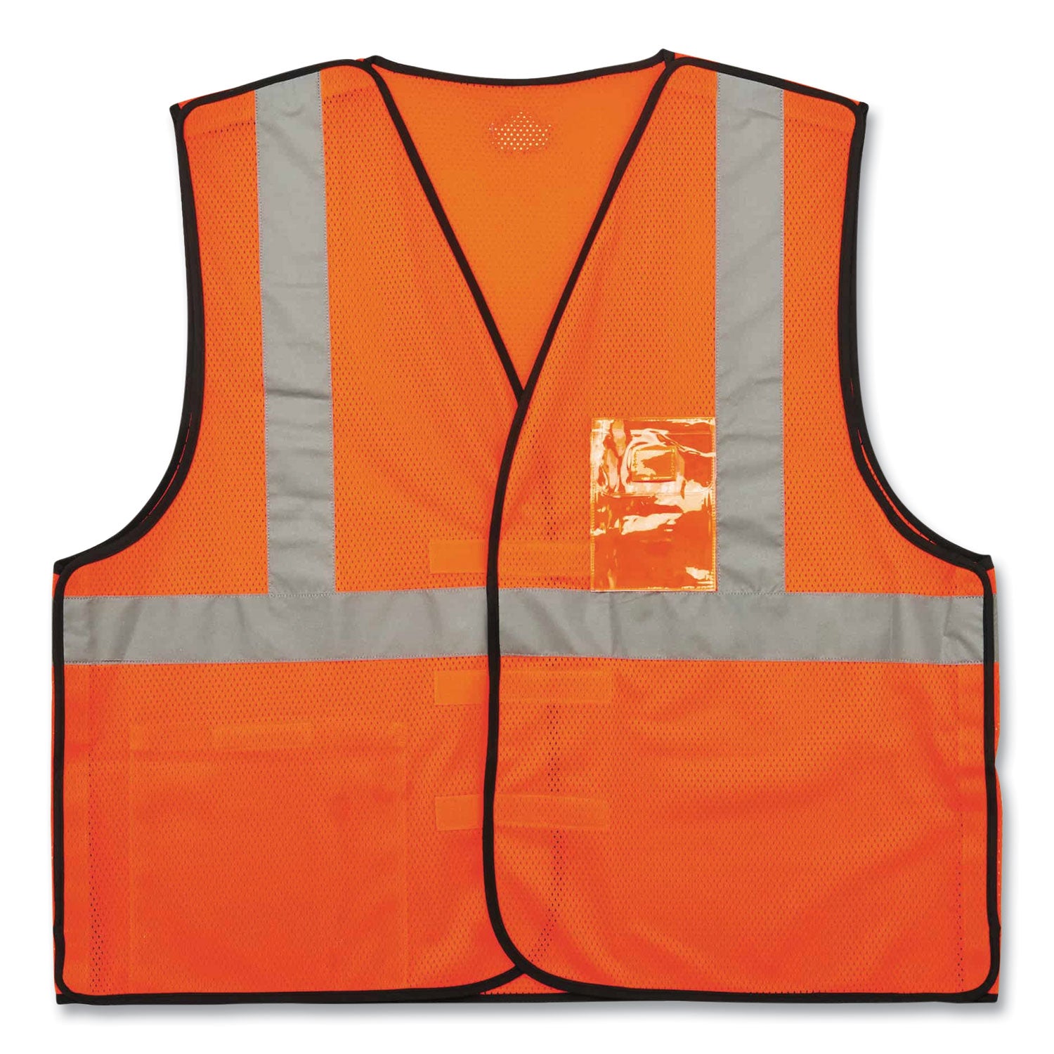 glowear-8216ba-class-2-breakaway-mesh-id-holder-vest-polyester-small-medium-orange-ships-in-1-3-business-days_ego21083 - 2