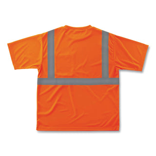 GloWear 8289 Class 2 Hi-Vis T-Shirt, Polyester, Orange, 5X-Large, Ships in 1-3 Business Days