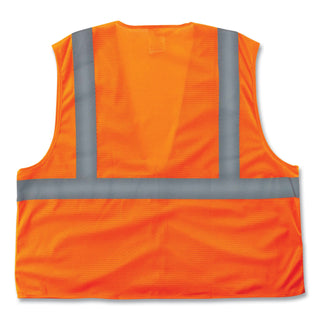 GloWear 8205Z Class 2 Super Economy Mesh Vest, Polyester, Orange, Large/X-Large, Ships in 1-3 Business Days