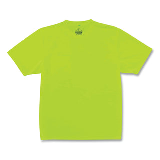 GloWear 8089 Non-Certified Hi-Vis T-Shirt, Polyester, Large, Lime, Ships in 1-3 Business Days