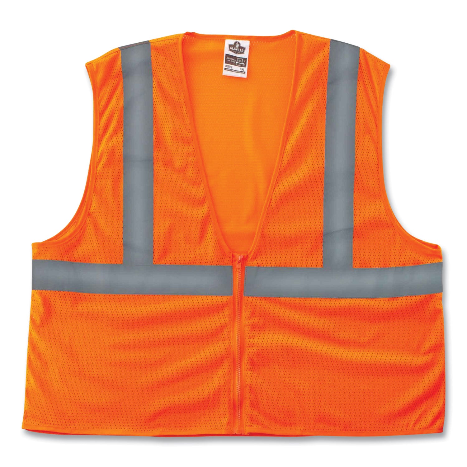 glowear-8216ba-class-2-breakaway-mesh-id-holder-vest-polyester-2x-large-3x-large-orange-ships-in-1-3-business-days_ego21087 - 1