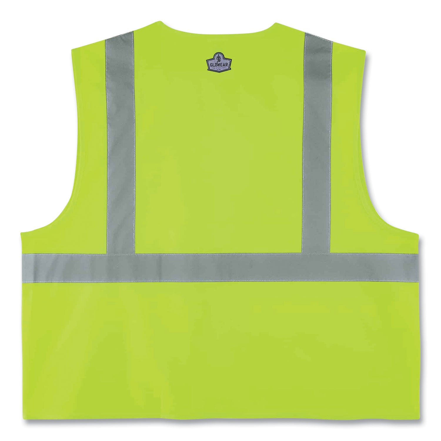 GloWear 8225Z Class 2 Standard Solid Vest, Polyester, Lime, Large/X-Large, Ships in 1-3 Business Days