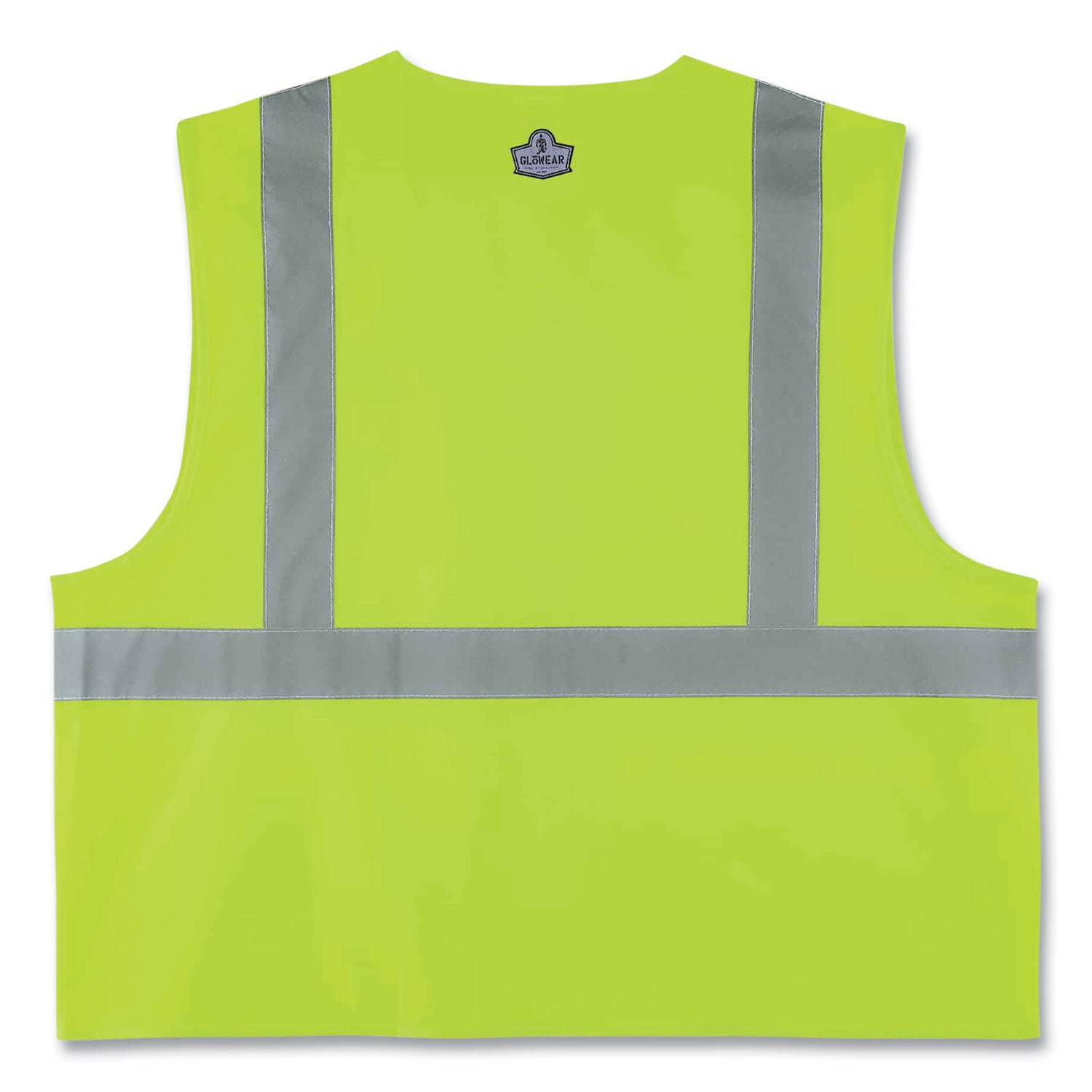 GloWear 8225Z Class 2 Standard Solid Vest, Polyester, Lime, 4X-Large/5X-Large, Ships in 1-3 Business Days