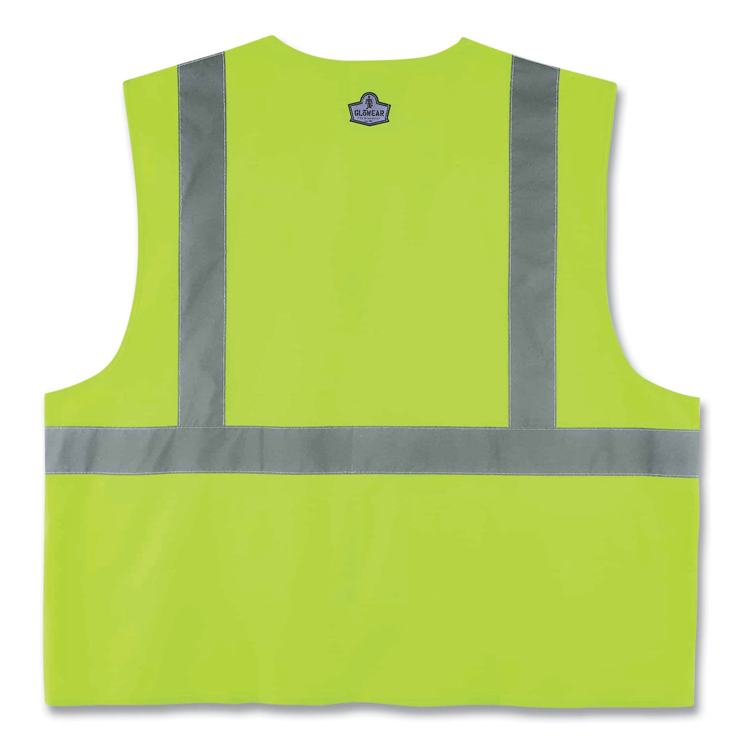 glowear-8225hl-class-2-standard-solid-hook-and-loop-vest-polyester-lime-4x-large-5x-large-ships-in-1-3-business-days_ego21189 - 2